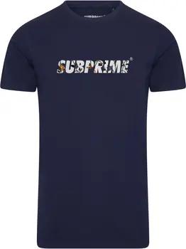 Subprime  T-Shirt Shirt Flower Navy