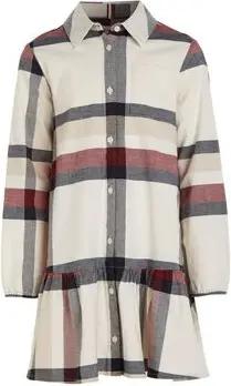Tommy Hilfiger Kleider KB0KB07518 CHECK DRESS-IVORY / MULTI CHECK