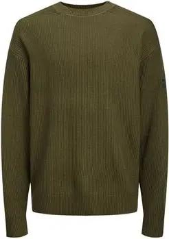 Jack & Jones Pullover 12242589 SURFACE CREW-OLIVE NIGHT