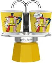 BIALETTI Mini Express Espressokocher gelb, 2 Tassen
