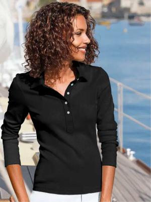 Langarm-Poloshirt
