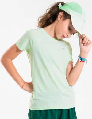 Laufshirt kurzarm Mädchen nahtlos - Run 900 Light hellgrün