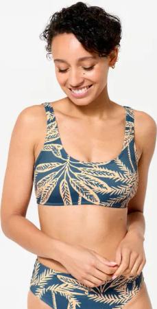 Bikini-Oberteil Damen Bustier Aurely Palmer blau