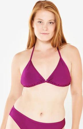 Bikini-Oberteil Triangel Surfen Damen strukturiert Mae violett