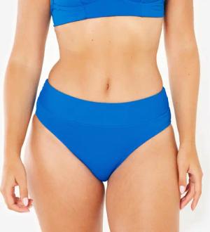 Bikini-Hose Surfen Damen hoher Bund strukturiert Nora blau