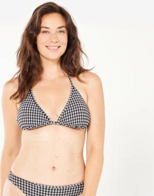 Bikini-Oberteil Damen Triangel strukturiert Mae Vichy