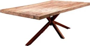 SIT Esstisch, Platte aus recyceltem Teak