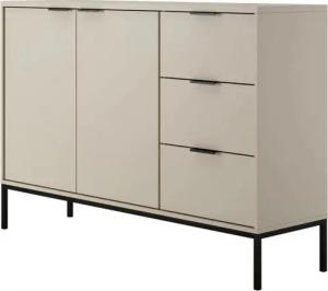 DB-Möbel Kommode Moderne "Loona" Kommode Mit Goldenen Griffen - Ideal Für Wohnzimmer