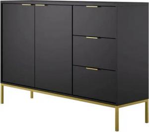 DB-Möbel Kommode Moderne "Loona" Kommode Mit Goldenen Griffen - Ideal Für Wohnzimmer