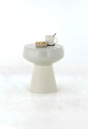 Concept GmbH Beistelltisch in Creme, Eisen - 42x38cm (HxD)