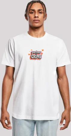 F4NT4STIC T-Shirt "Partner In Crime Valentinstag Partner Design", Premium Qualität