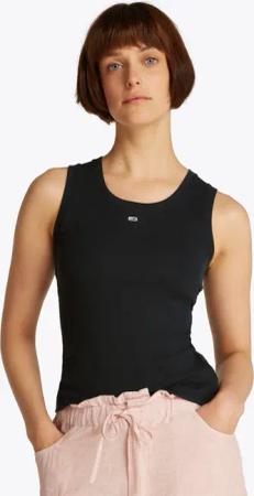 Tommy Jeans Curve Tanktop "TJW ESSENTIAL RIB TANK EXT", in Großen Größen, Rippware