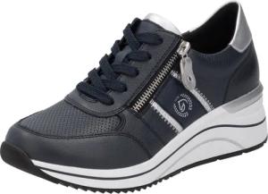 Remonte Keilsneaker, Freizeitschuh, Halbschuh, Schnürschuh mit Metallic-Kontrastbesätzen