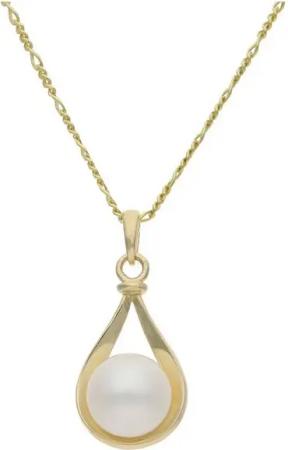 JuwelmaLux Kettenanhänger JuwelmaLux Anhänger 333/000 (8 Karat) Gold mit Süßwasser Zuchtperle JL (1-tlg), Schmuckanhänger