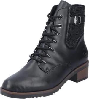 Rieker Stiefel Stiefeletten Stiefelette Schnürer Absatz Y0500-00