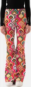 Just Like You  Hosen Bunt gemusterte Bell-Bottom-Damenhose