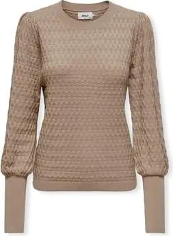 Only Pullover Noos Faye Life Knit - Silver Mink