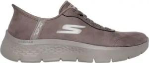 Skechers Damenschuhe Slipper GO WALK FLEX - MALI 124837 BRN