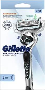 Gillette Rasierklingen Skinguard Sensitive Maschine + 2 Ersatzteile