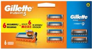 Gillette Rasierklingen Fusion 5 Ladegerät 4 Ersatzteile + Proglide 2 Ersatzteile