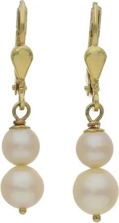 JuwelmaLux Ohrring-Set JuwelmaLux Ohrhänger 585/000 (14 Karat) Gold mit Akoya Zuchtperle JL30