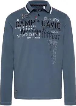 Camp David T-Shirts & Poloshirts Poloshirt ALASKA ICE TOUR Langarmshirt