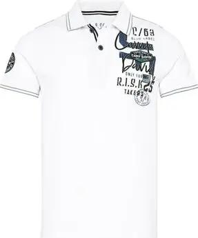 Camp David T-Shirts & Poloshirts Poloshirt Base Jumping Kurzarmshirt mit Polokragen