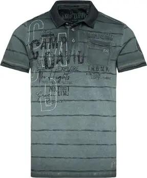 Camp David T-Shirts & Poloshirts Poloshirt Tree House Kurzarmshirt mit Polokragen