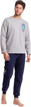 Admas Pyjamas/ Nachthemden Pyjama Outfit Hose Top Langarm 626 Stitch Disney