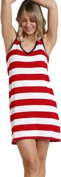 Admas Pyjamas/ Nachthemden Negligé Red Navy Mod