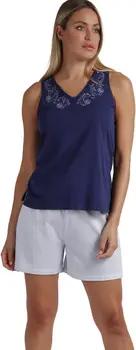 Admas Pyjamas/ Nachthemden Pyjama Shorts Tank Top Blue And Bleu Mod