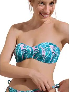 Lisca Bikini Ober- und Unterteile Bademode-Top Bandeau vorgeformt ohne Bügel Kavala Cheek