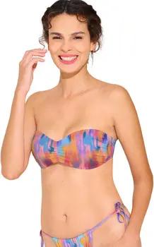 Lisca Bikini Ober- und Unterteile Bademode Oberteil Bandeau vorgeformt ohne Bügel JERSEY