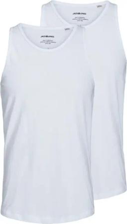 Jack & Jones Tank-Top - JACBASIC TANKTOP 2 PACK NOOS - S bis XXL - für Männer - Größe S - weiß
