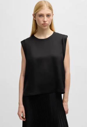 BOSS ORANGE Klassische Bluse "C Ieaska", Satin Qualität