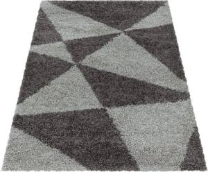 Stilvoll Günstig Hochflor-Teppich für Wohnzimmer und Schlafzimmer Geometrisches Design, Rechteck, Höhe: 30 mm