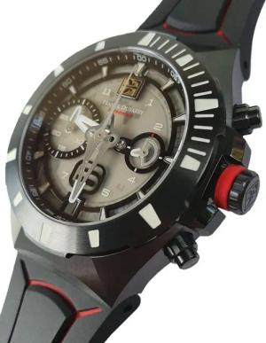 Franck Dubarry Chronograph rev0307 Herren Sportuhr wasserdicht stoßfest Zaphir Armbanduhr REV-03-07, Zaphirglas