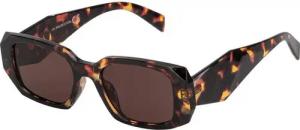 BEZLIT Eyewear Retrosonnenbrille Rundglas Designer Damen Sonnenbrille (1-St) mit schwarz und Braunen Linsen