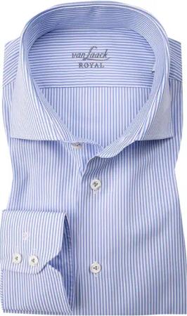 van Laack Herren Hemd blau gestreift Slim Fit