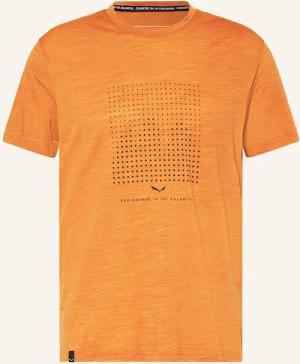 SALEWA T-Shirt EAGLE DOTTED aus Merinowolle