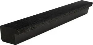 Prima-Online Möbelgriff Möbelgriff aus Holz Massiver Schrankgriffe 20cm Rohholz/Schwarz (1-St)