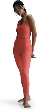 Nike W NK Dri-Fit Zenvy High-Rise 7/8 Rib Tight Damen (Hellrot XS Größe)