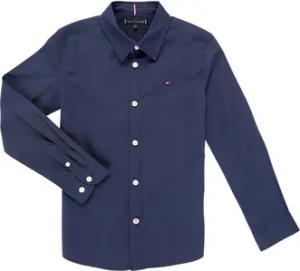 Tommy Hilfiger Hemdbluse SOLID STRETCH POPLIN SHIRT L/S