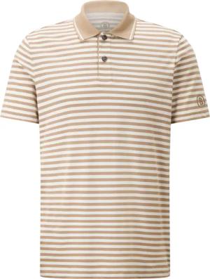 BOGNER SPORT Funktions-Polo-Shirt Andy für Herren - Karamell/Weiß - XXL