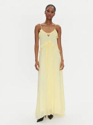 TWINSET Sommerkleid 251TP2262 Gelb Loose Fit