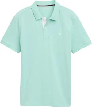 TOM TAILOR Herren Piqué Poloshirt aus Baumwolle, grün, Uni, Gr. XL