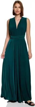 Worldclassca Abendkleid Worldclassca Abendkleid Partykleid Lang mit Schlitz Sommerkleid Maxikleid Cocktailkleid Wickelkleid Elegant Schulterfrei Ärmellos