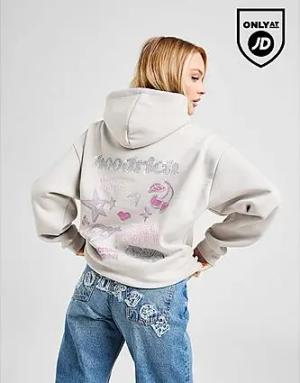 Hoodrich Jewel Overhead Boyfriend Hoodie Damen - Damen, Grey