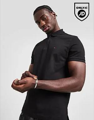 Tommy Hilfiger Zipped Polo Shirt - Herren, Black