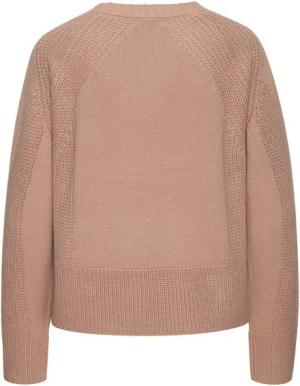 LASCANA Strickpullover mit Grobstrick-Details, Damen Pullover mit Rundhals